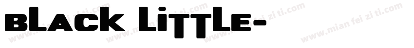 black little字体转换